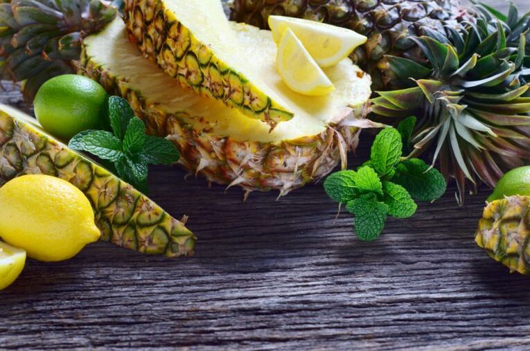 O limón e a ananás son froitos saudables para as persoas que padecen artrite e artrose